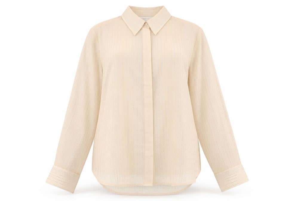 Womens UK Size XL H&M Edition Beige Basic Blouse