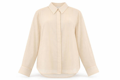 Womens UK Size XL H&M Edition Beige Basic Blouse