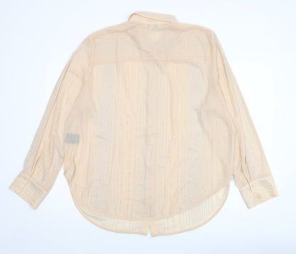 Womens UK Size XL H&M Edition Beige Basic Blouse