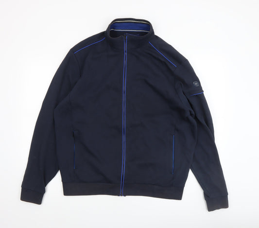 Mens UK Size XL Marco Capelli Blue Bomber Jacket