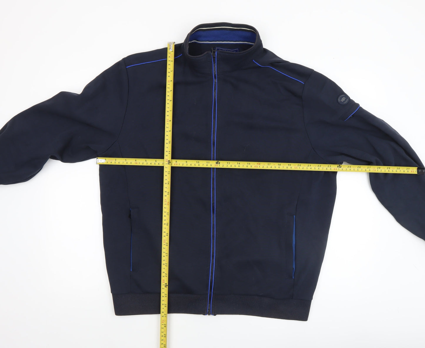 Mens UK Size XL Marco Capelli Blue Bomber Jacket