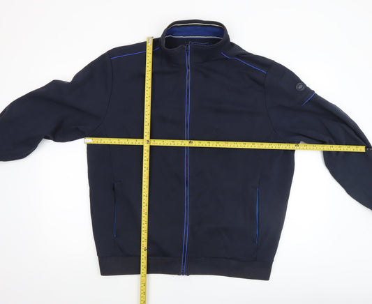 Mens UK Size XL Marco Capelli Blue Bomber Jacket