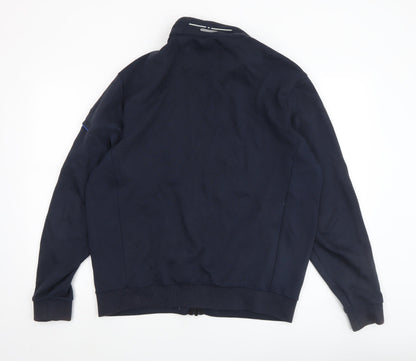 Mens UK Size XL Marco Capelli Blue Bomber Jacket