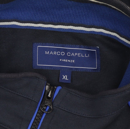 Mens UK Size XL Marco Capelli Blue Bomber Jacket