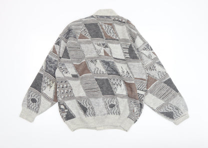 Mens UK Size M Signé Incognito Beige Cardigan Jumper