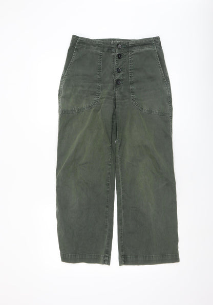 Womens UK Size 27 Adriano Goldschmied Regular Fit Chino Green Trousers