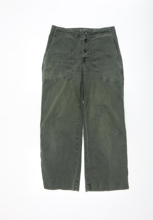 Womens UK Size 27 Adriano Goldschmied Regular Fit Chino Green Trousers