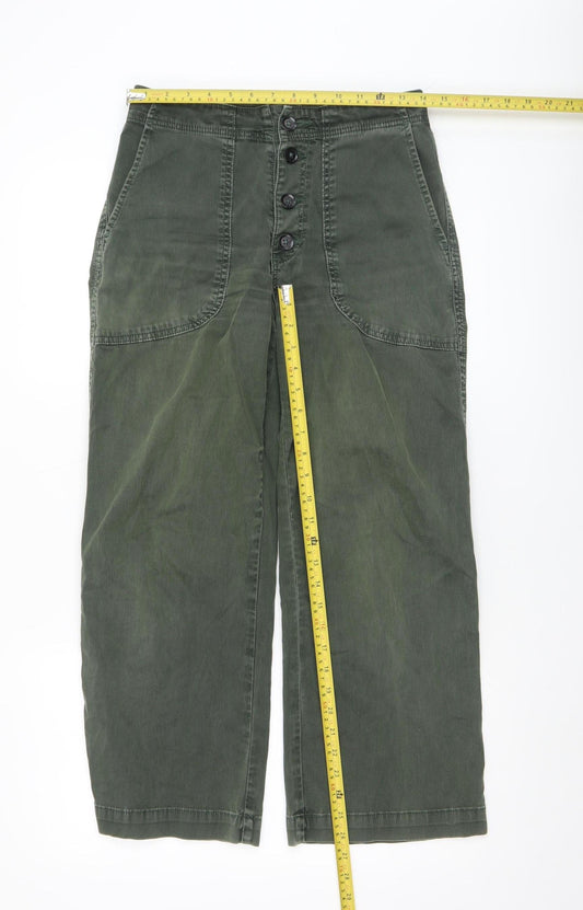 Womens UK Size 27 Adriano Goldschmied Regular Fit Chino Green Trousers