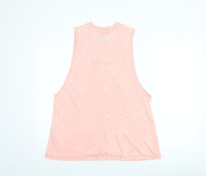 Nike Women's Pink Sleeveless Tank Top Size L Cotton Sportswear