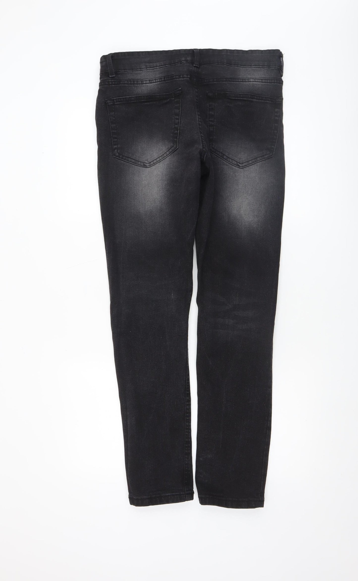 Mens UK Size 34R Heritage Outfitters Slim Fit Skinny Black Jeans