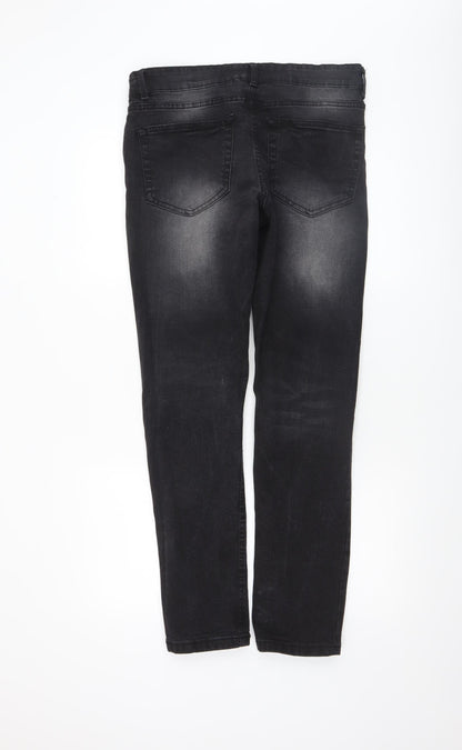 Mens UK Size 34R Heritage Outfitters Slim Fit Skinny Black Jeans