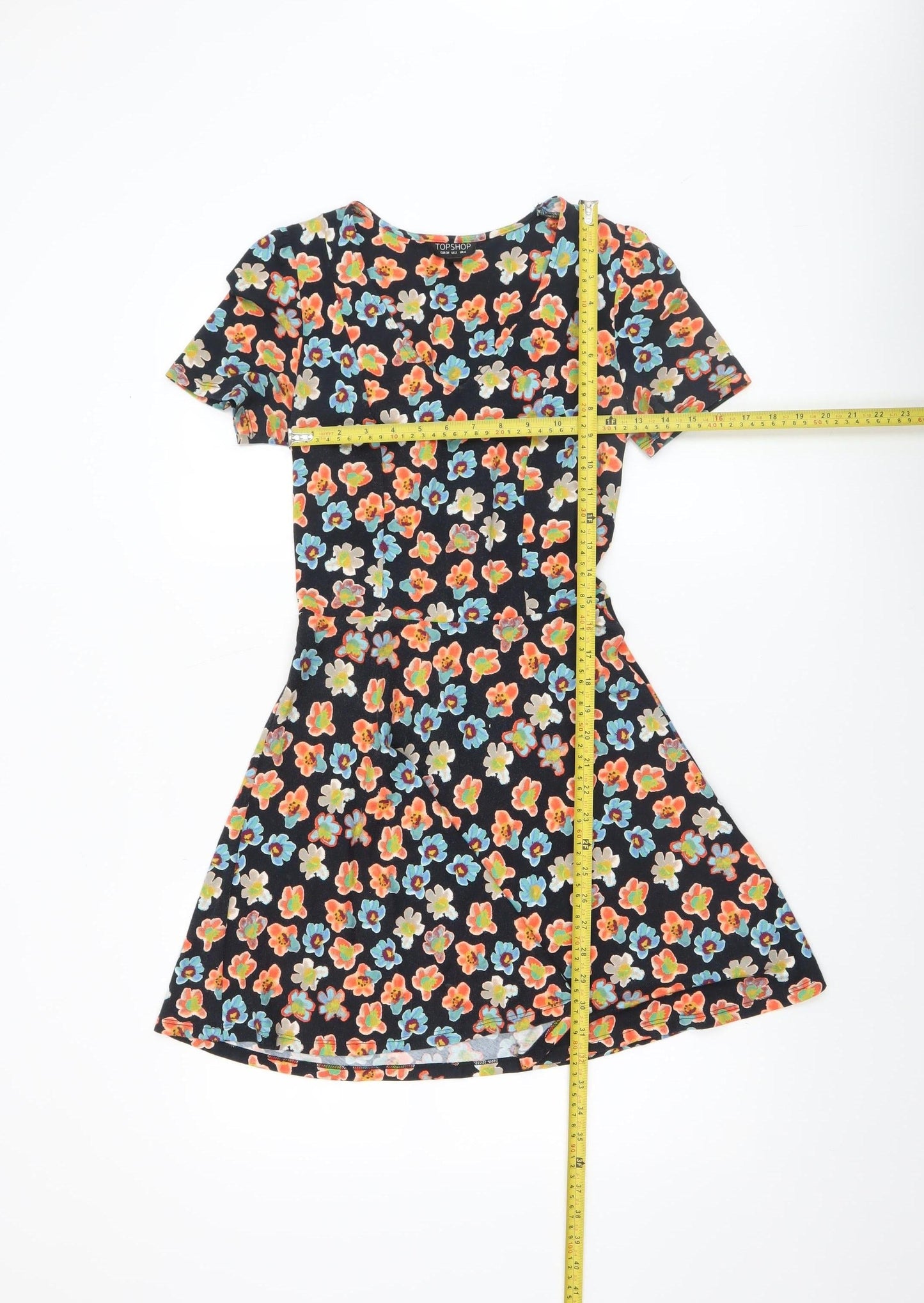 Womens UK Size 6 Topshop Fit & Flare Dress