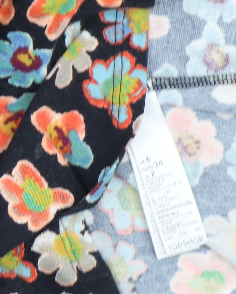 Womens UK Size 6 Topshop Fit & Flare Dress