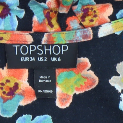 Womens UK Size 6 Topshop Fit & Flare Dress