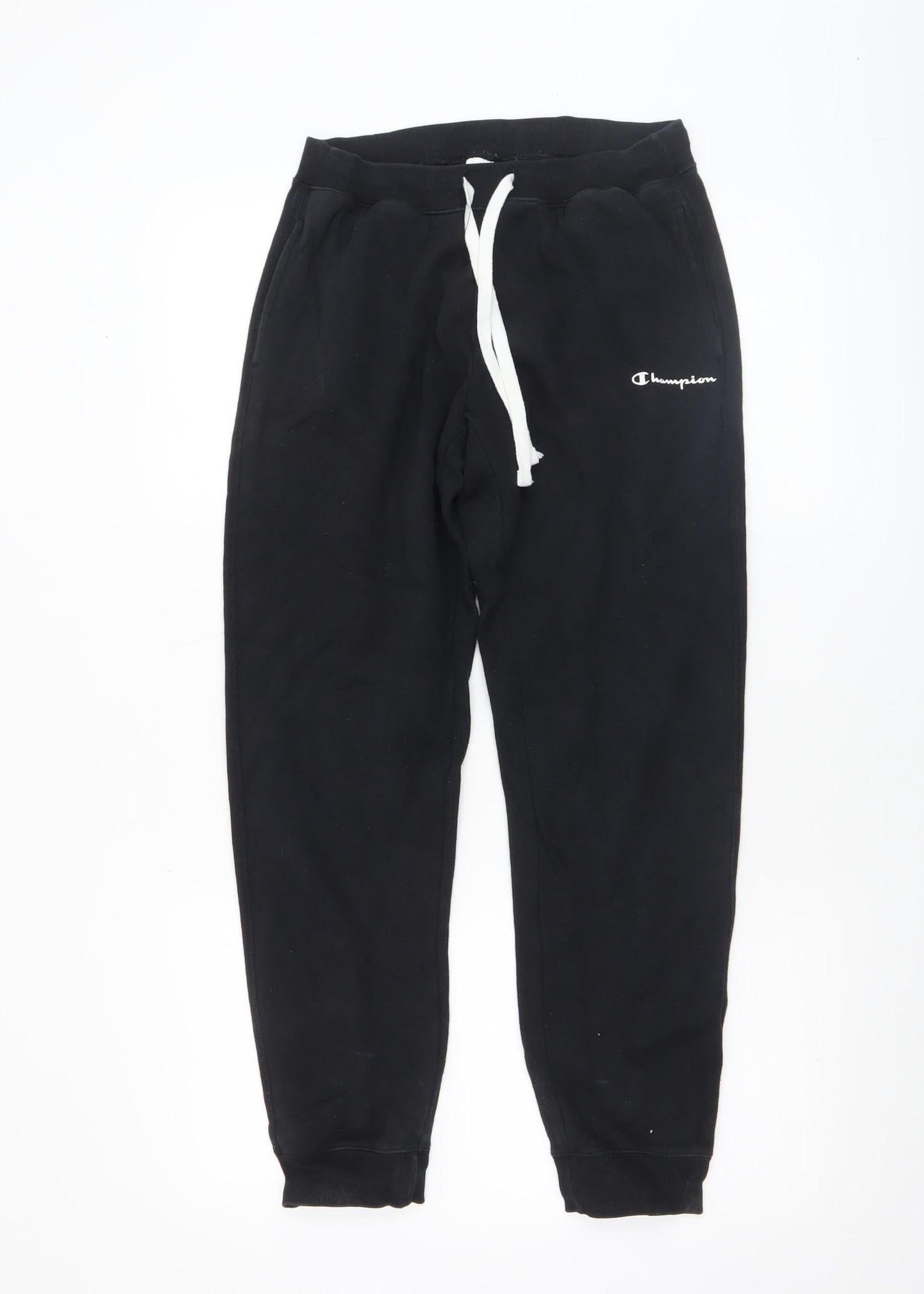 Womens UK Size S Champion Regular Fit Jogger Black Trousers