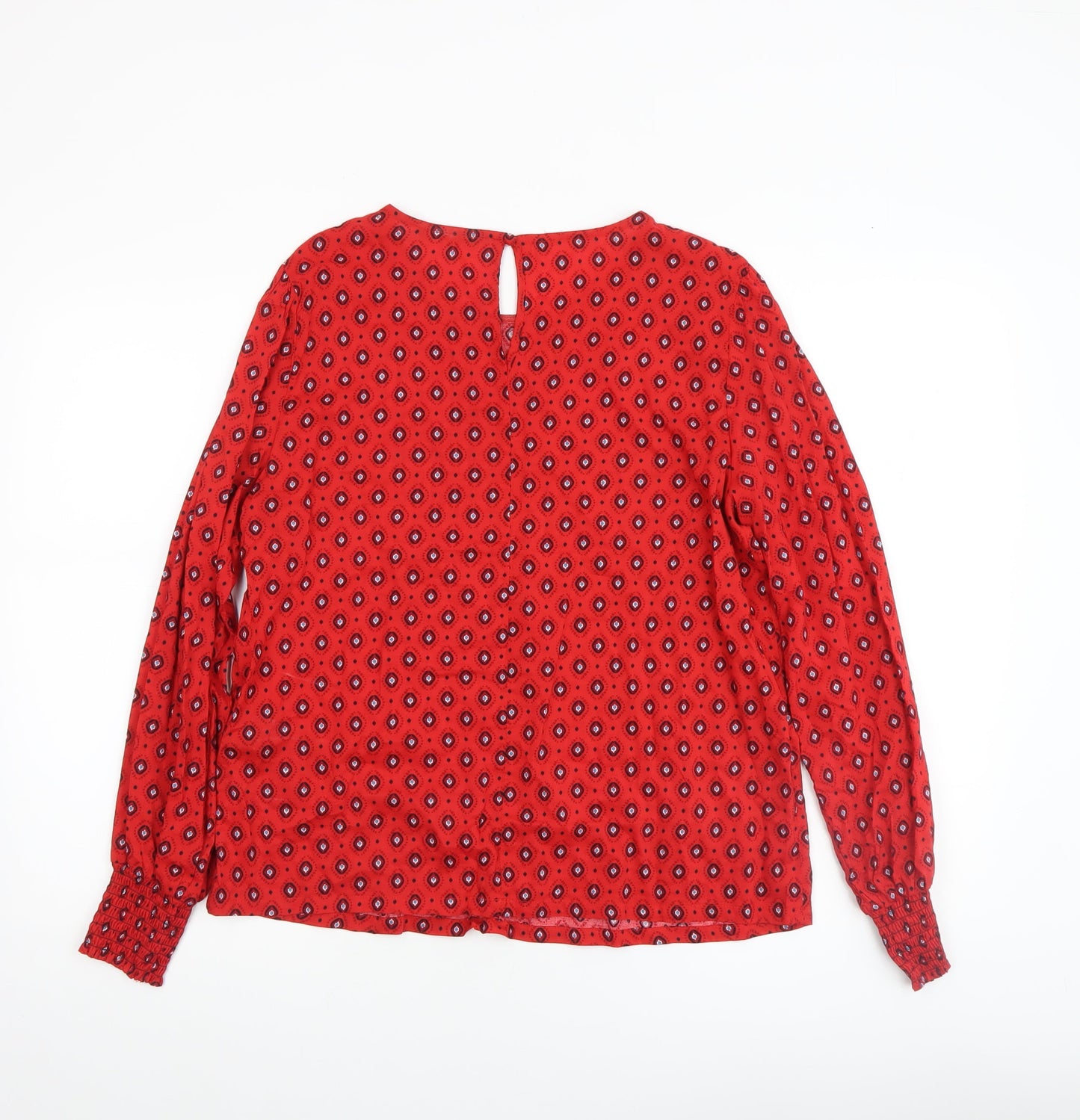 Womens UK Size 8 Only Red Tunic Blouse