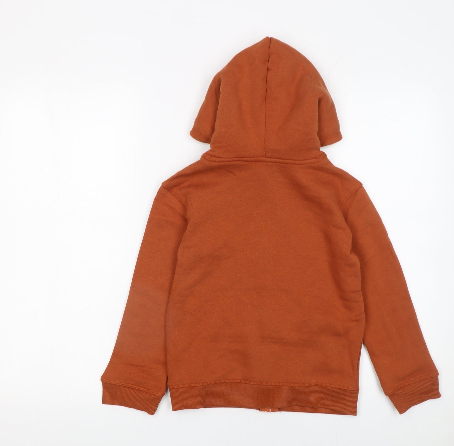 Boys UK Size 7 Years Anko Brown Full Zip Hoodie