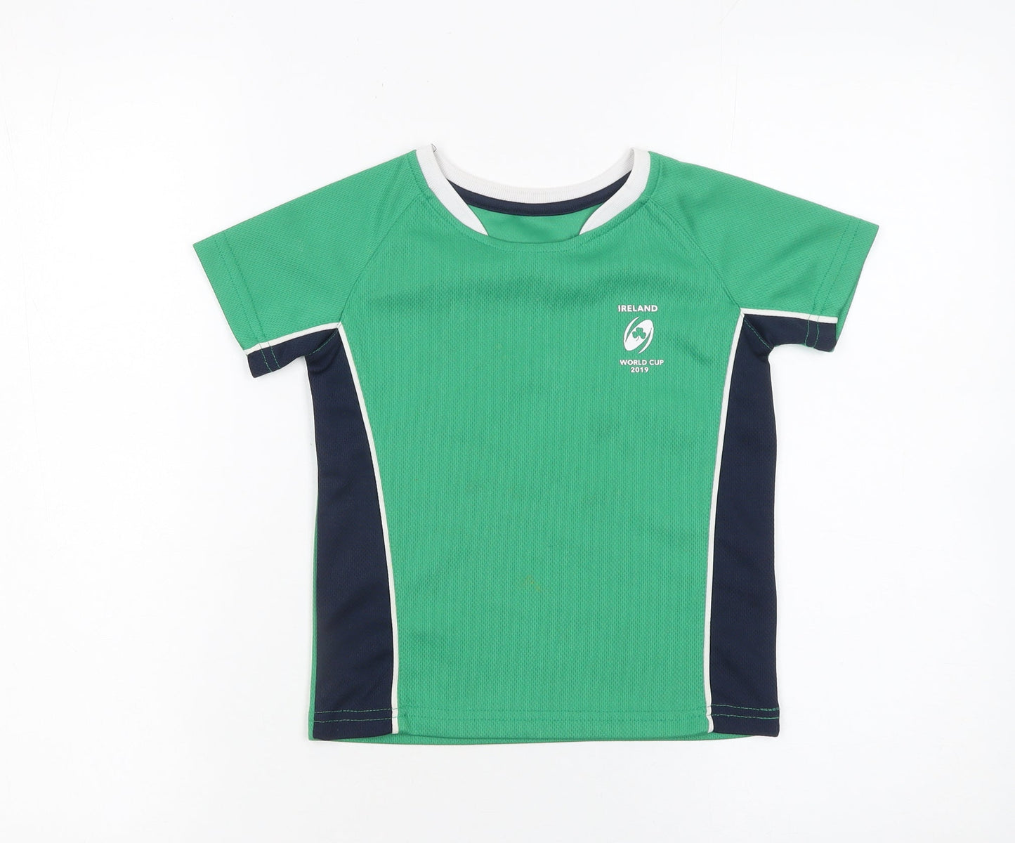 Boys UK Size 5 Years St. Bernard Green Basic T-Shirt