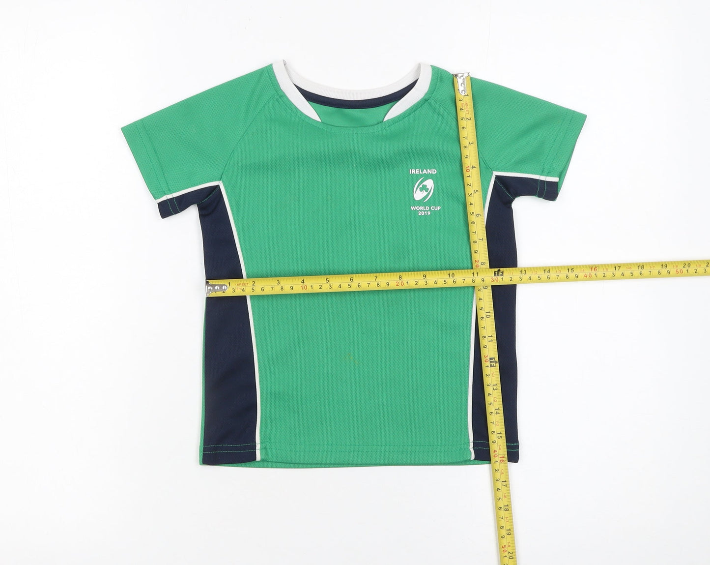Boys UK Size 5 Years St. Bernard Green Basic T-Shirt