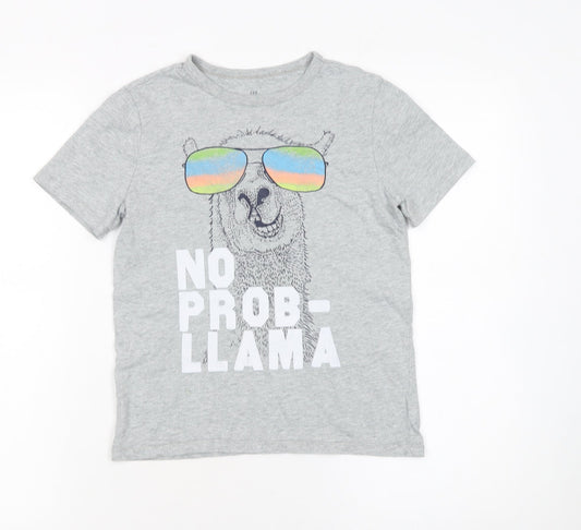 Boys UK Size M Gap Grey Basic T-Shirt