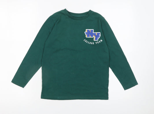 Boys UK Size 8-9 Years Dunnes Stores Green Basic T-Shirt