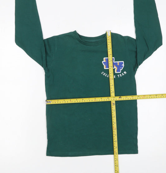 Boys UK Size 8-9 Years Dunnes Stores Green Basic T-Shirt