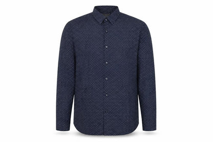 Mens UK Collar Size L Peter Werth Smart Blue  Dress Shirt