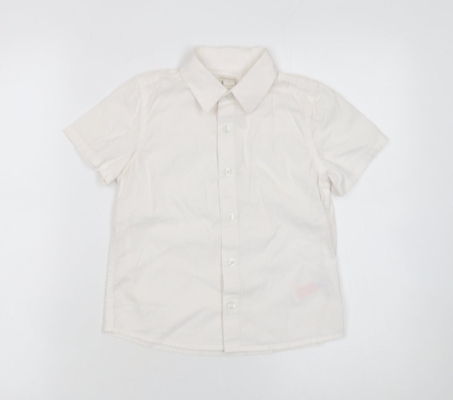 Girls UK Size 8 Years Monsoon Ivory Basic Button-Up