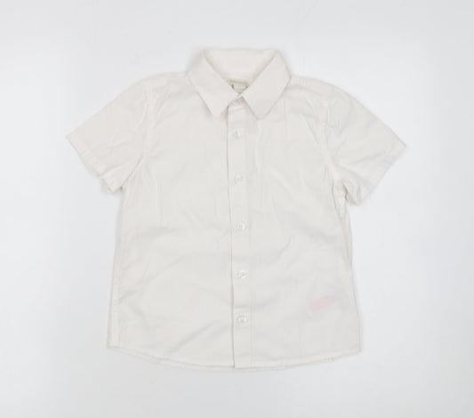 Girls UK Size 8 Years Monsoon Ivory Basic Button-Up