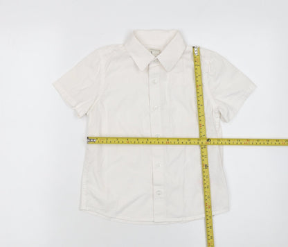 Girls UK Size 8 Years Monsoon Ivory Basic Button-Up