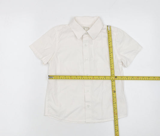 Girls UK Size 8 Years Monsoon Ivory Basic Button-Up