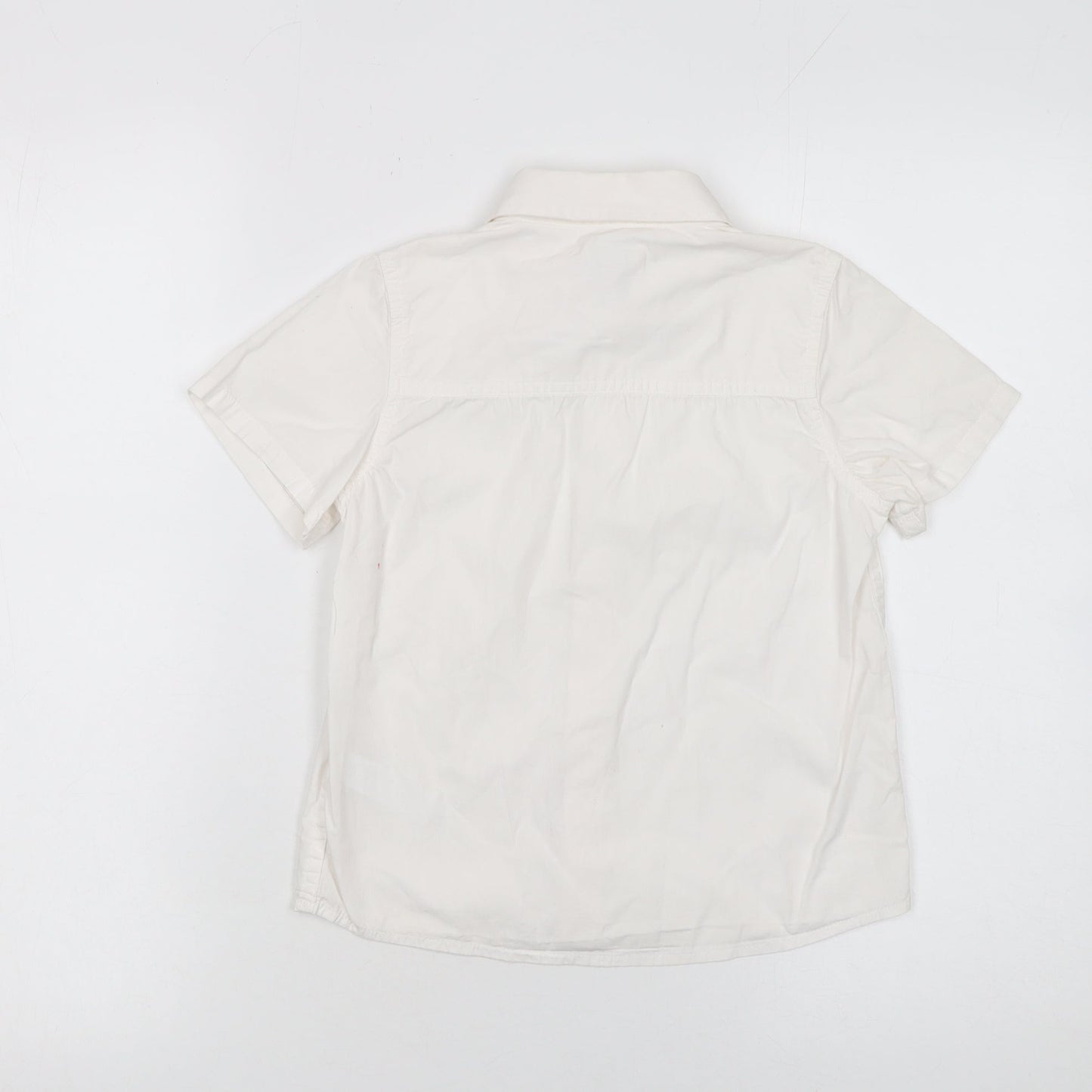 Girls UK Size 8 Years Monsoon Ivory Basic Button-Up