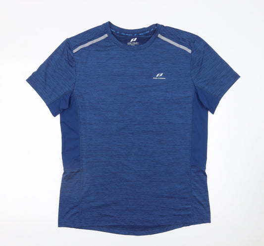 Mens UK Size XL PRO TOUCH Blue Running & JoggingGym & TrainingFitness T-Shirt