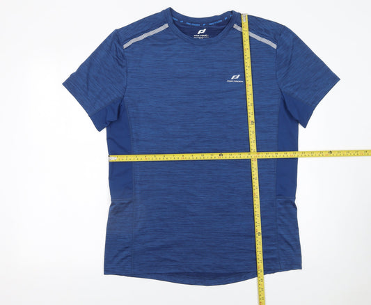 Mens UK Size XL PRO TOUCH Blue Running & JoggingGym & TrainingFitness T-Shirt
