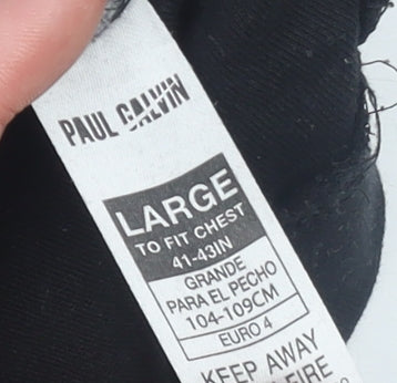 Mens UK Size L Paul Galvin Black  T-Shirt
