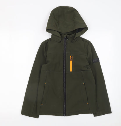 Boys UK Size 8 Years Michael Kors Green Soft Shell
