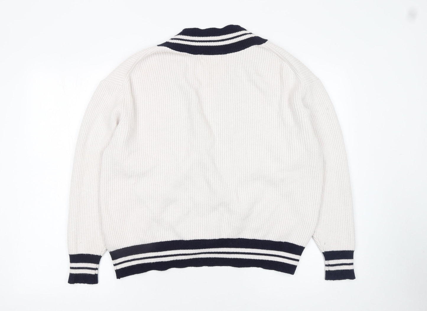 Mens UK Size L Primark Beige Cardigan Jumper