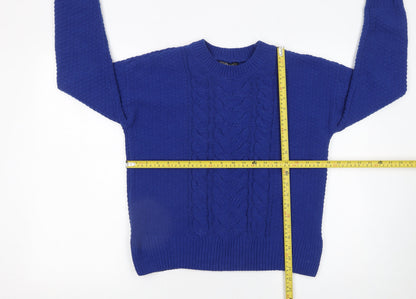 Womens UK Size S Dunnes Stores Blue Pullover Jumper