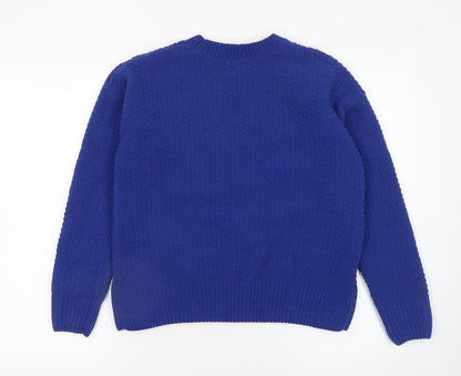 Womens UK Size S Dunnes Stores Blue Pullover Jumper