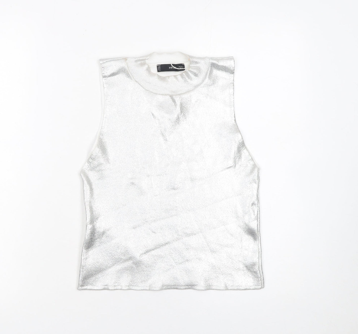 Womens UK Size L MNG Silver Camisole Tank