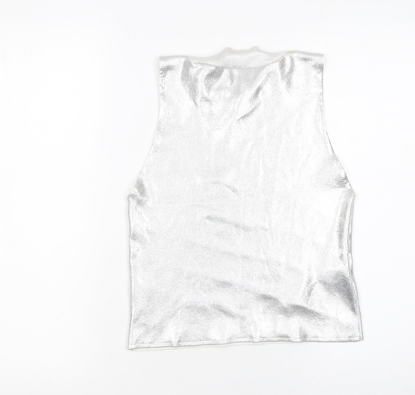 Womens UK Size L MNG Silver Camisole Tank