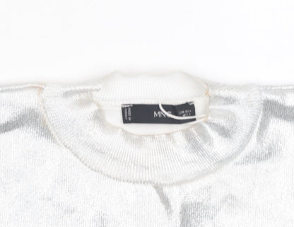 Womens UK Size L MNG Silver Camisole Tank