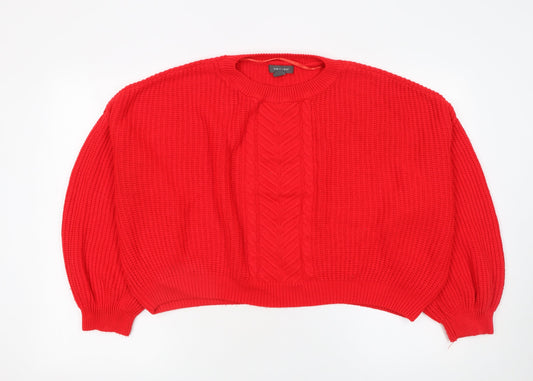 Womens UK Size M Primark Red Pullover Jumper