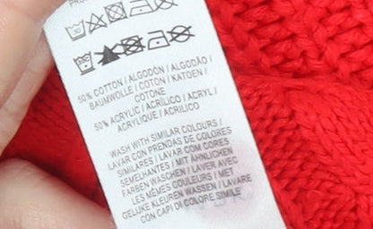 Womens UK Size M Primark Red Pullover Jumper