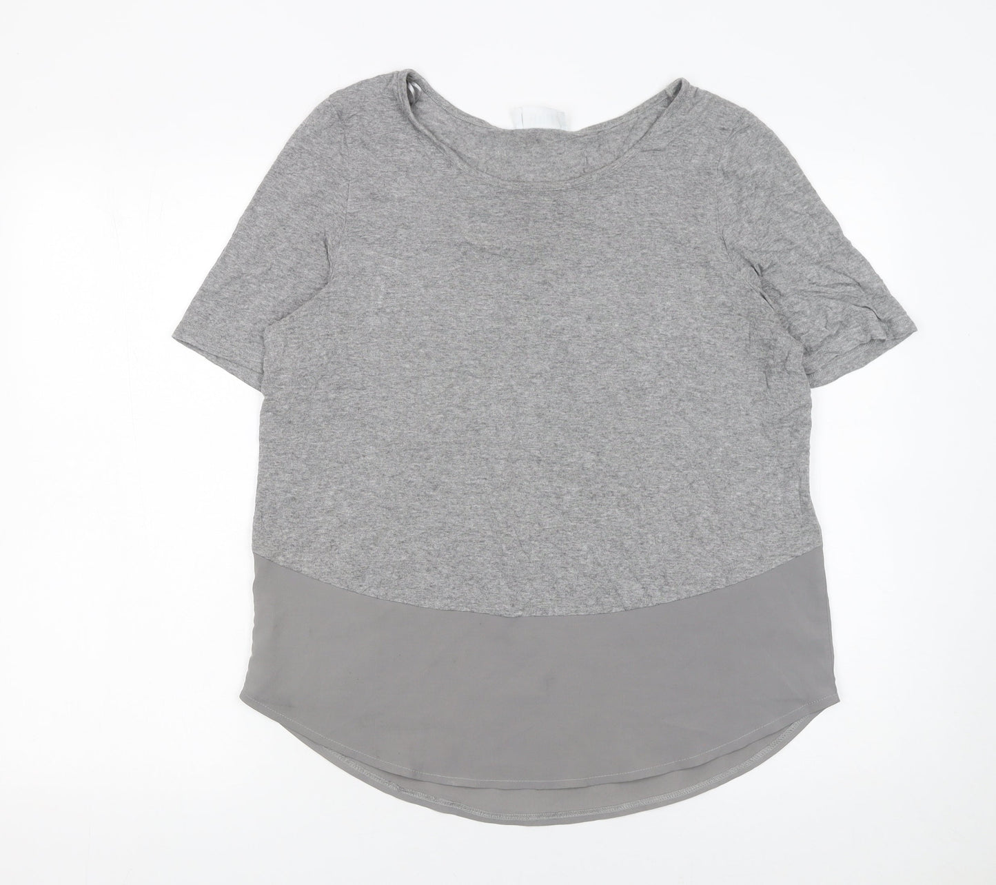 Womens UK Size 12 Savida Grey Basic T-Shirt
