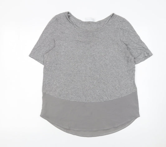 Womens UK Size 12 Savida Grey Basic T-Shirt