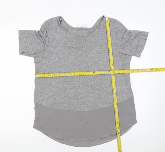 Womens UK Size 12 Savida Grey Basic T-Shirt