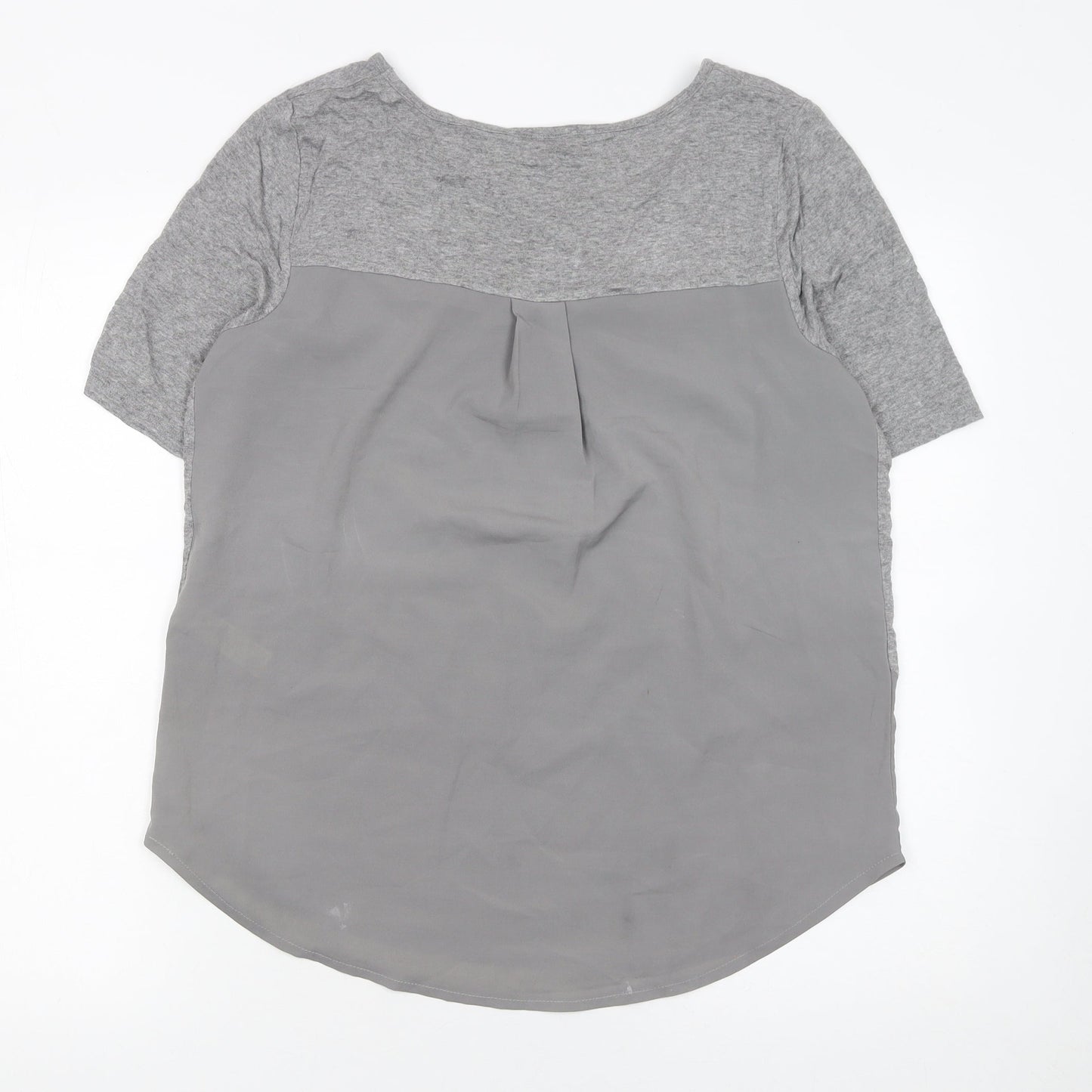 Womens UK Size 12 Savida Grey Basic T-Shirt
