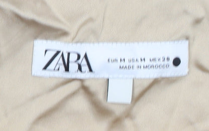Womens UK Size 12 Zara Beige Camisole Tank