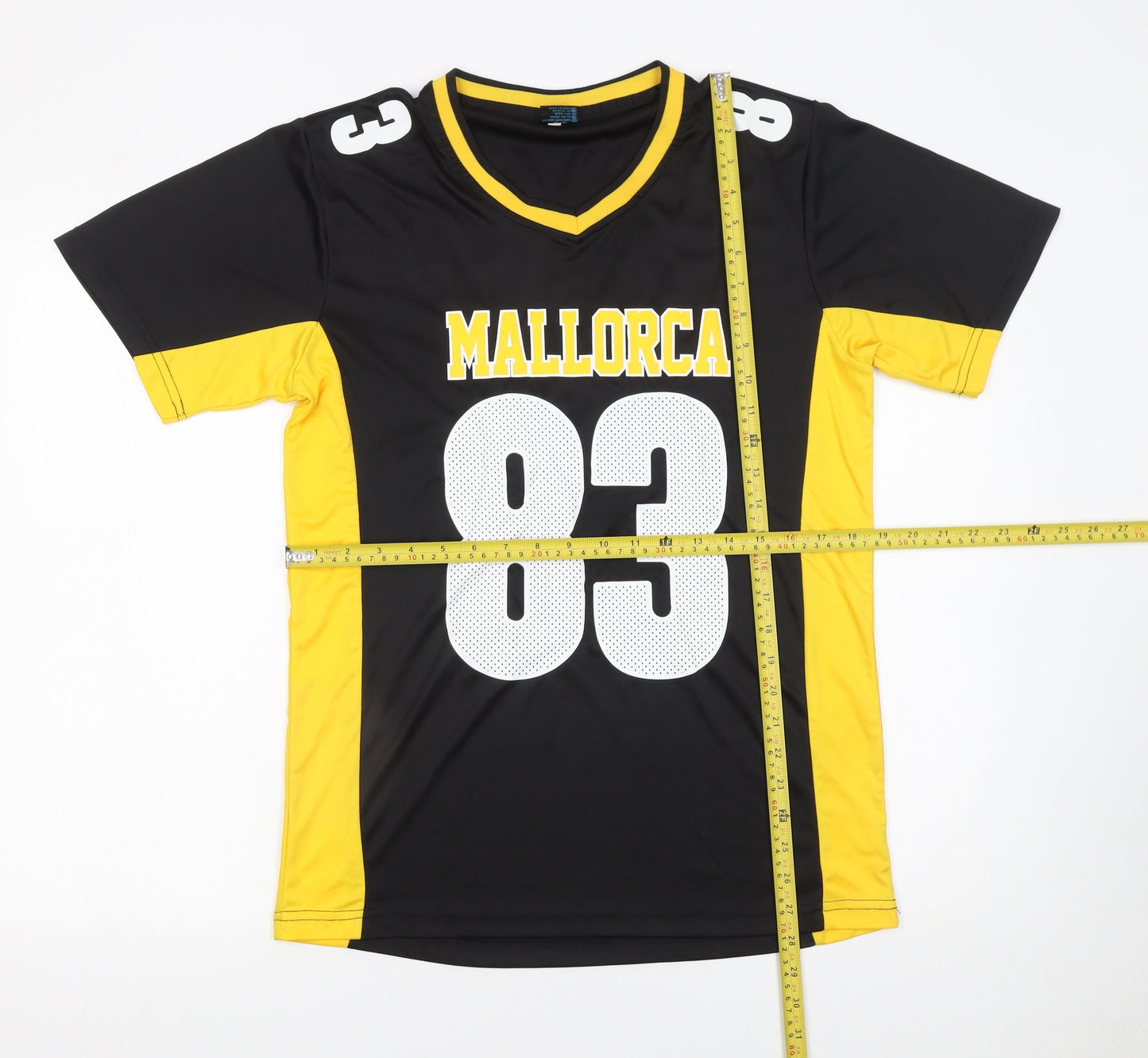 Mens UK Size M Sport Zone Black American Football T-Shirt
